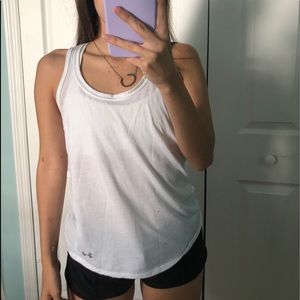Under Armor white workout tank